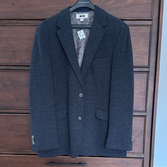 Abboud Dark Gray Men Blazer, XL
